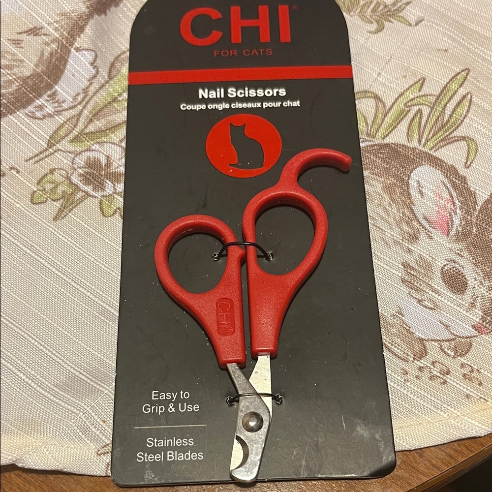 CHI Red Cat Nail Scissors
